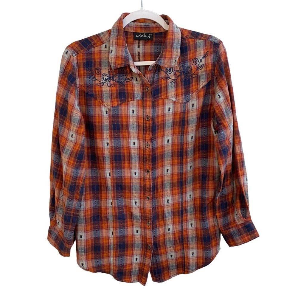 Lola P - Western Shirt - Mixed Media - Size M